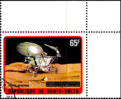 Burkina Hte-Volta Avion Obl Yv:136 Mi:428 Vehicule D'exploration Automatique Coin D.feuille (Beau Cachet Rond) - Alto Volta (1958-1984)