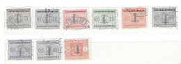 Italien - Selt./gest. Bessere "Portomarken" Aus 1944 - Michel 37 Bis 45! - Postage Due