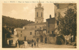 CORSE  PIANA Place De  L'église Et Hotel Continental - Autres & Non Classés