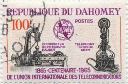 Bénin Dahomey Poste Obl Yv: 222 Mi:251 Centenaire De L'UIT (cachet Rond) - Benin – Dahomey (1960-...)