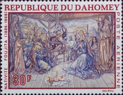 Bénin Dahomey Avion N** Yv: 93/96 Peinture Religieuse De Foujita - Bénin – Dahomey (1960-...)