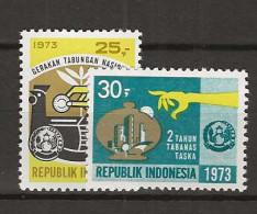 1973 MNH Indonesia Mi 733-34  Postfris** - Indonesië