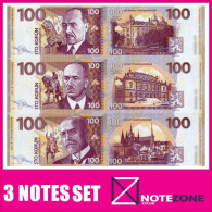 3 Notes Set! Matej Gabris 10 Złotych 2017 Poland Paper Fantasy Banknote - Tschechoslowakei