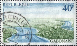 Gabon (Rep) Poste Obl Yv: 354 Mi 580 Pont De Kango (TB Cachet Rond) - Puentes