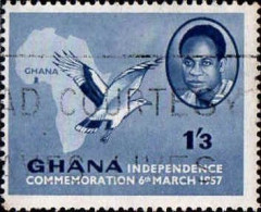 Ghana Poste Obl Yv:  13 Président Nkrumah (Obl.mécanique) - Ghana (1957-...)