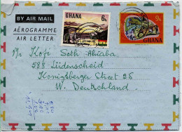 Ghana Aérogr Obl Yv:2 Mi: Ghana Aérogramme Air Letter (cachet Rond) - Ghana (1957-...)
