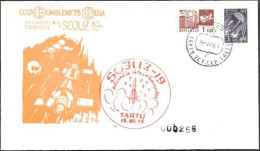 Soviet Space Cover 1975. ASTP Apollo - Soyuz Launch - UdSSR