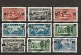 !!! GRAND LIBAN, SÉRIE DE 9 TIMBRES NEUFS﹡, 75/83 - Unused Stamps