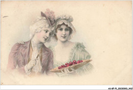 AS#BFP1-0707 - ILLUSTRATEUR M.M. Vienne N°346 - Deux Femmes, L'une Portant Des Cerises - Vienne
