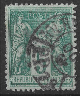 Lot N°3 N°75,Oblitéré Cachet à Date De PARIS JOURNAUX PP28 R.de Poissy - 1876-1898 Sage (Type II)