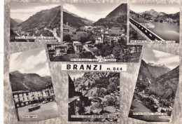 Cartolina Branzi ( Bergamo ) Saluti Con Vedutine - Bergamo