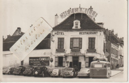 ARNAY LE DUC - Hôtel - Restaurant " Chez Camille " - Veuve Camille Noireau  (Photo 9 X 14 ) Tampon établissement Au Dos - Sonstige & Ohne Zuordnung