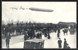 AK Oberwiesenfeld, Reichsluftschiff Zeppelin Z. I. Beim Aufstieg  - Aeronaves