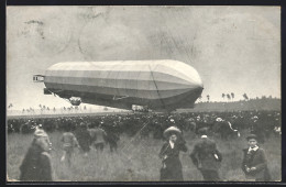 AK Nürnberg, Landung Des Zeppelin III  - Dirigibili