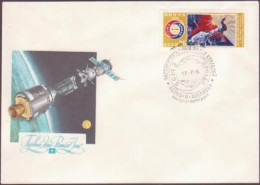 Soviet Space Cover 1975. ASTP Apollo - Soyuz Docking. Kaluga - UdSSR