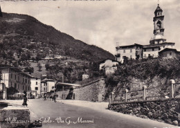 Cartolina Vallecamonica ( Brescia ) Edolo - Via G. Marconi - Brescia