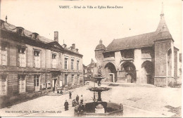 WASSY (52) Hôtel De Ville Et Eglise Notre-Dame En 1918 - Wassy