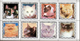 Guinée Equatoriale Poste N** Yv:129/129G Races De Chats (Petit Pt De Rouille) - Guinée Equatoriale