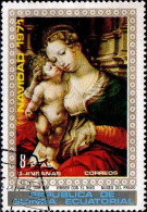Guinée Equatoriale Poste Obl Yv: 16D Mi: Mabuse Navidad Vierge & Enfant (TB Cachet Rond) - Equatoriaal Guinea