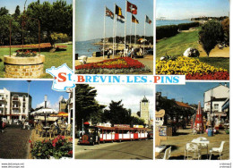 44 SAINT BREVIN LES PINS Multivues N°102 Jardins Plage Rues Piétonnes En 1990 Petit Train PUB Bière Fischer Coca Cola - Saint-Brevin-les-Pins