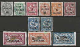 !!! PORT SAID, 11 TIMBRES DE 1925, SÉRIE 69/71, NEUFS CHARNIÈRES TB - Unused Stamps