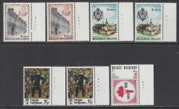 Belgique - 1977 - COB 1843, 1844, 1845 Et 1847 ** (MNH) - Numéros De Planche - Ongebruikt