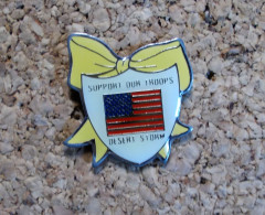 Pin's - USA - Support Our Troops Desert Storm - Army