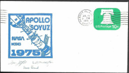 US Space Cover 1975. ASTP Apollo - Soyuz Launch. Merritt Island - Verenigde Staten