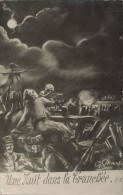 MILITARIA - Guerres - Une Nuit Dans La Tranchée - Carte Postale Ancienne - Altre Guerre