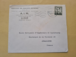 Lettre BELGIQUE 1968 ENTETE ASSOCIATION DES INGENIEURS ELECTRICIENS LIEGE - Cartas & Documentos