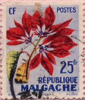 Madagascar (Rep) Poste Obl Yv: 337 Mi 441 Poinsetia (cachet Rond) - Madagascar (1960-...)