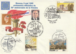 BCT - Env Souvenir 50eme Anniv Victoire 1945 - Délégation Française - Cartas & Documentos