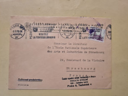 Lettre PRAHA FLAMME VISITEZ LA TCHECOSLOVAQUIE FAKULTA STROJNI - Cartas & Documentos
