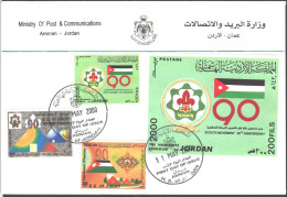 JORDAN - FDC SCOUTS MOVEMENT 90TH ANNIVERSARY 2000 - Jordanie