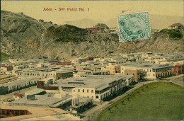 YEMEN - ADEN - S.ter POINT N. 1 - EDIT I. BENGHIAT SON - 1909 / STAMP / POSTMARK  (18400) - Jemen