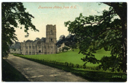 FOUNTAINS ABBEY FROM S. E. / LIGHTCLIFFE CDS POSTMARK / RIPON, PARK STREET, WESTHOLME HOUSE (STEVENSON) - Sonstige & Ohne Zuordnung