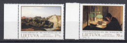 LITHUANIA 1998 Painting MNH(**) Mi 678-679 #Lt1107 - Lithuania