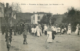 CORSE  PIANA  Procession De Sainte Lucie   Les Hommes - Otros & Sin Clasificación