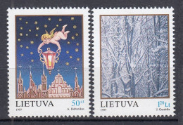 LITHUANIA 1997 Christmas MNH(**) Mi 655-656 #Lt1108 - Litouwen