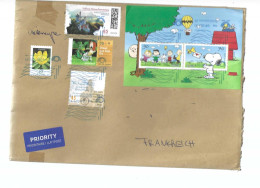 ALLEMAGNE FEUILLET F 3151 SUR PEANUTS SUR LETTRE PRIORITAIRE POUR LA FRANCE PEU COURANT - Covers & Documents