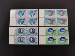 China 2000/2000-23 The 50th Anniversary Of World Meteorological Organization Stamps 4v Block Of 4 MNH - Nuovi