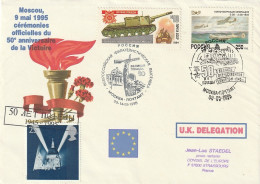 BCT - Env Souvenir 50eme Anniv Victoire 1945 - Délégation Britannique - Storia Postale