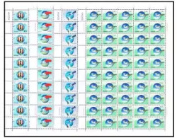 China 2000/2000-23 The 50th Anniversary Of World Meteorological Organization Stamp Full Sheet 4v MNH - Nuevos