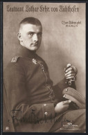 Foto-AK Sanke Nr.: 526, Leutnant Lothar Frhr. Von Richthofen Mit Original Tinten-Autograph Frhr. Richthofen  - Andere & Zonder Classificatie