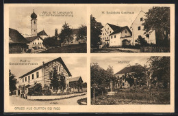 AK Gurten B. Ried, M. Bauböcks Gasthaus, Pfarrhof, Joh. U. M. Lengauer`s Gemischtwarenhandlung  - Other & Unclassified