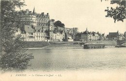 36 - AMBOISE - LE CHÂTEAU ET LE QUAI - Amboise