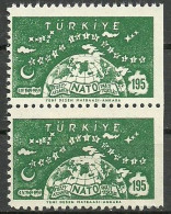 Turkey; 1959 10th Anniv. Of NATO 195 K. ERROR "Imperf. Edge" - Unused Stamps