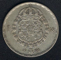 Schweden, 1 Krona 1946, Silber - Suède