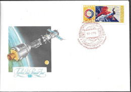 Soviet Space Cover 1975. ASTP Apollo - Soyuz Docking. Moscow IPO - Rusia & URSS