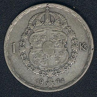 Schweden, 1 Krona 1944, Silber - Suecia